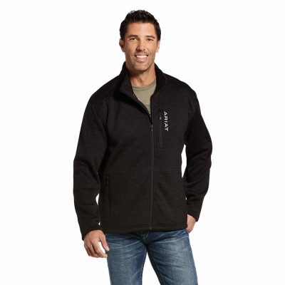 Men's Ariat Caldwell Full Zip Hoodies Grey | GB5709DKT