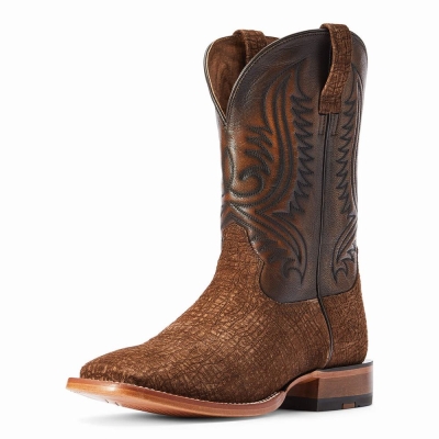 Men's Ariat Circuit Paxton Western Boots Brown | GB7560PXG