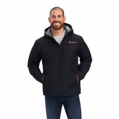 Men's Ariat Crius Insulated Jackets Black | GB3960SRA