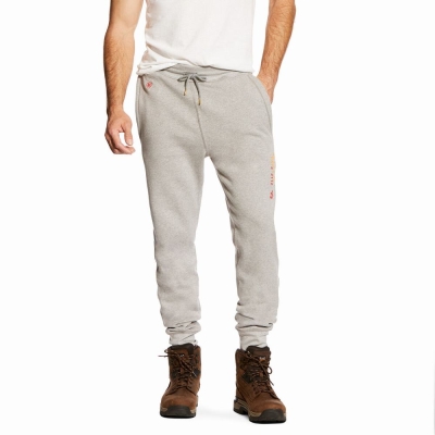 Men's Ariat FR Pants Grey | GB1893KMV