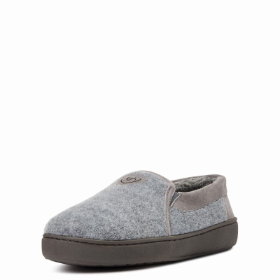 Men's Ariat Lincoln Slippers Grey | GB5603ZOY