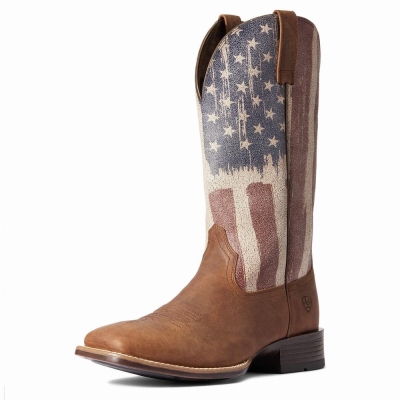 Men's Ariat Patriot Ultra Western Boots Multicolor | GB4570JLO