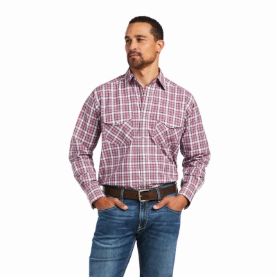 Men's Ariat Pro Series Judson Classic Fit Shirts Rose | GB9216YEQ