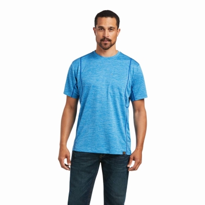 Men's Ariat Rebar Evolution Athletic Fit Tops Multicolor | GB6712MVX