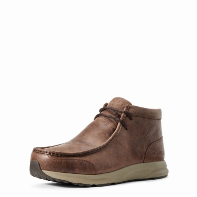 Men's Ariat Spitfire Sneakers Brown | GB9736UGH