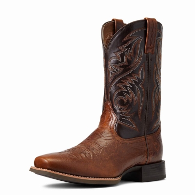 Men's Ariat Sport Herdsman Western Boots Multicolor | GB9386GNZ