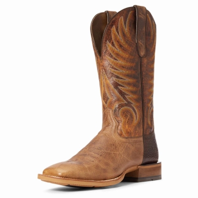 Men's Ariat Toledo Western Boots Beige | GB5264LQO