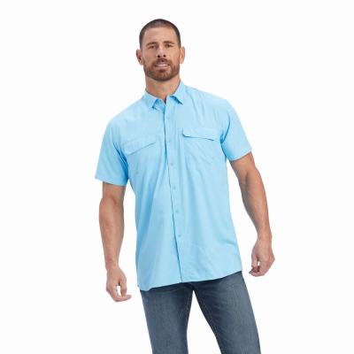 Men's Ariat VentTEK Outbound Fitted Shirts Multicolor | GB7046QHP