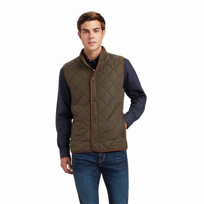 Men's Ariat Woodside Jackets Multicolor | GB0185EHL