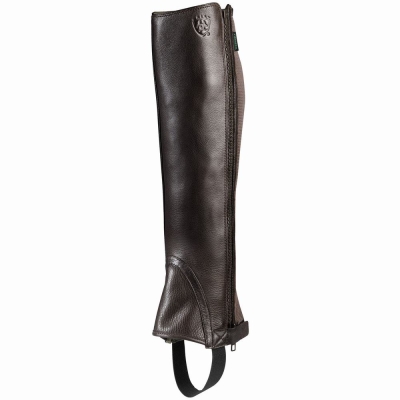 Women's Ariat Breeze Chap Half Chap English Riding Boots Chocolate | GB7849OQP