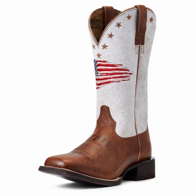 Women's Ariat Circuit Patriot Western Boots Multicolor | GB6473NDL