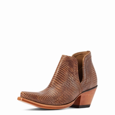 Women's Ariat Dixon Booties Brown | GB1069TNH