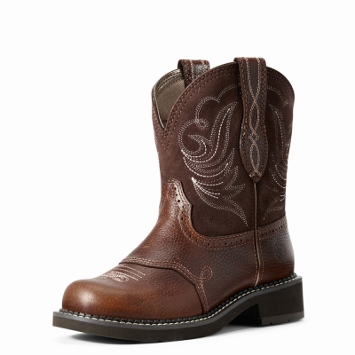 Women's Ariat Fatbaby Heritage Dapper Western Boots Copper | GB3270QHS