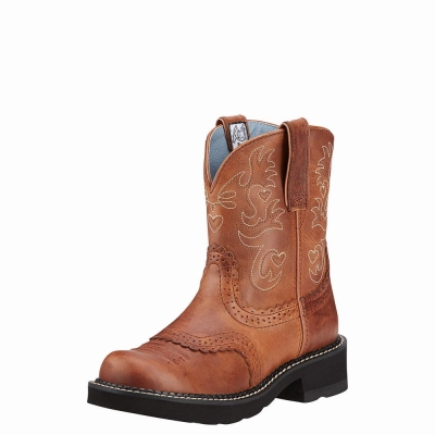 Women's Ariat Fatbaby Saddle Western Boots Multicolor | GB6984AWK