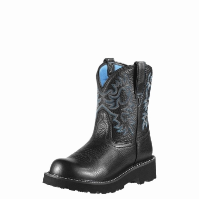 Women's Ariat Fatbaby Western Boots Black | GB7865DEP