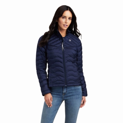 Women's Ariat Ideal Jackets Navy | GB5149RQF