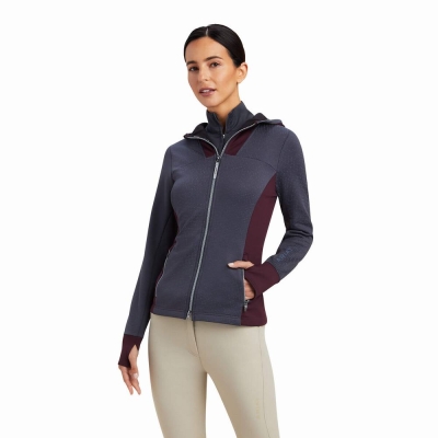 Women's Ariat Lumina Full Zip Hoodies Multicolor | GB1564EFW