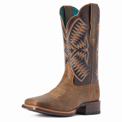 Women's Ariat Odessa Western Boots Brown | GB9407UKQ