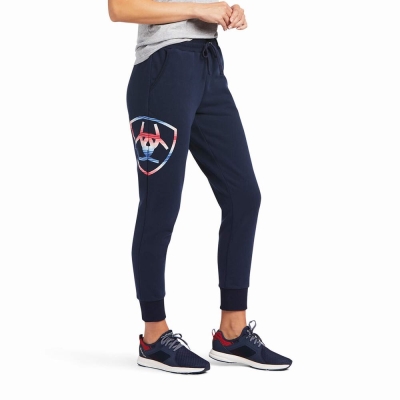 Women's Ariat Pants Navy | GB8942LXT