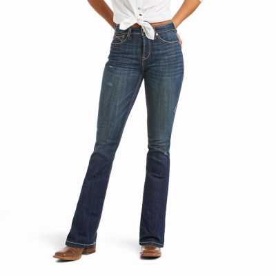 Women's Ariat R.E.A.L. High Rise Katrina Cut Skinny Jeans Multicolor | GB4036FGK