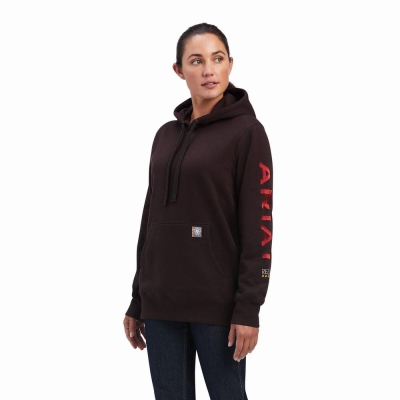 Women's Ariat Rebar Graphic Hoodies Multicolor | GB8042LTW