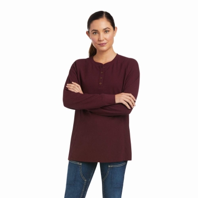 Women's Ariat Rebar Thermal Shirts Multicolor | GB6285GAU