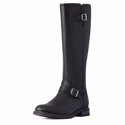 Women's Ariat Sadie Waterproof Dress Boots Black | GB6970VKJ