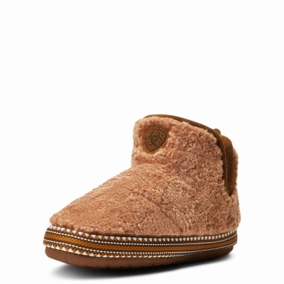 Women's Ariat Slippers Brown | GB8417EBR