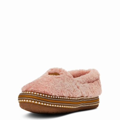 Women's Ariat Snuggle Slippers Pink | GB2514DZJ