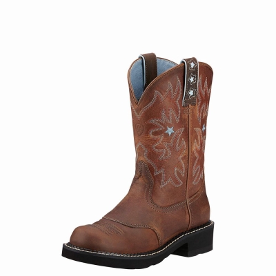 Women's Ariat Western Boots Brown | GB4893VML