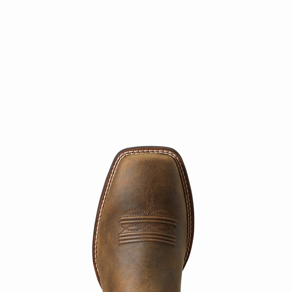 Men's Ariat Brander Western Boots Brown | GB1872ALU