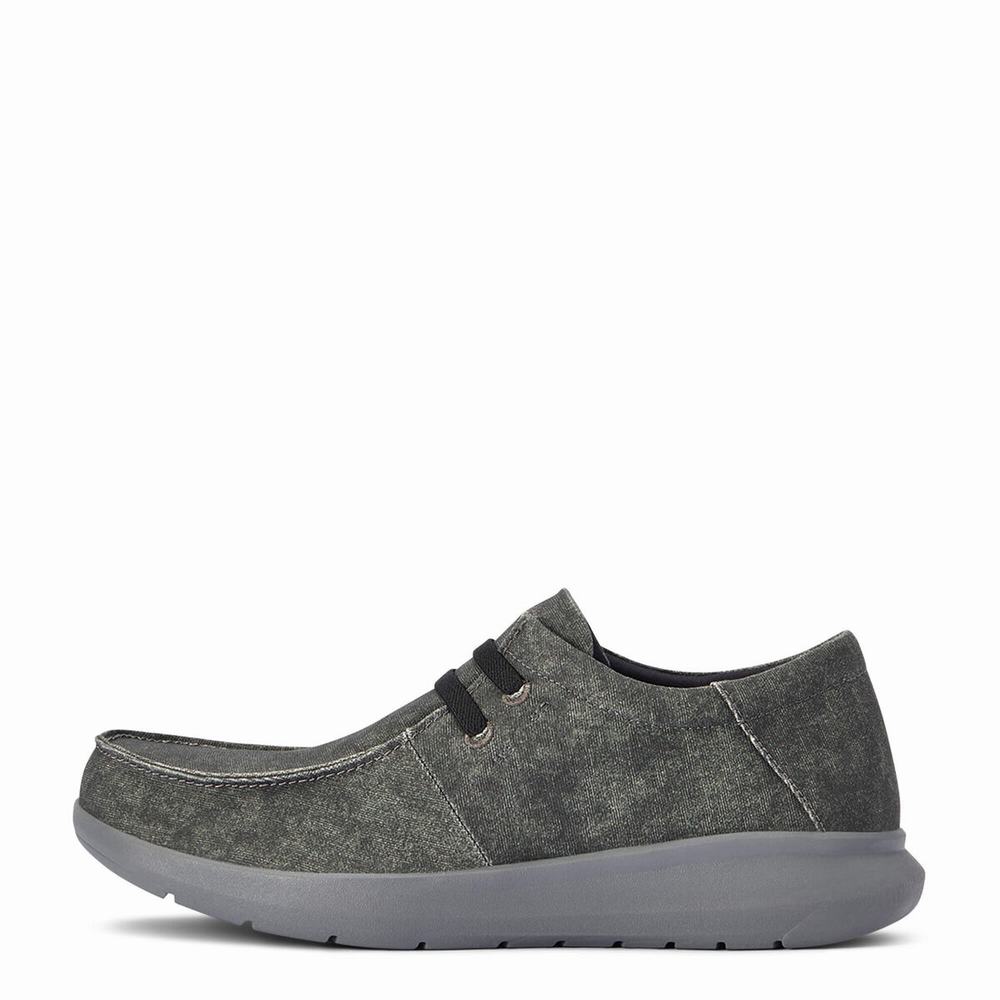 Men's Ariat Hilo Stretch Sneakers Grey | GB7602GZQ