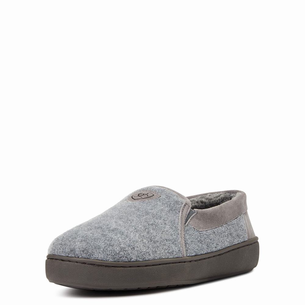 Men\'s Ariat Lincoln Slippers Grey | GB5603ZOY