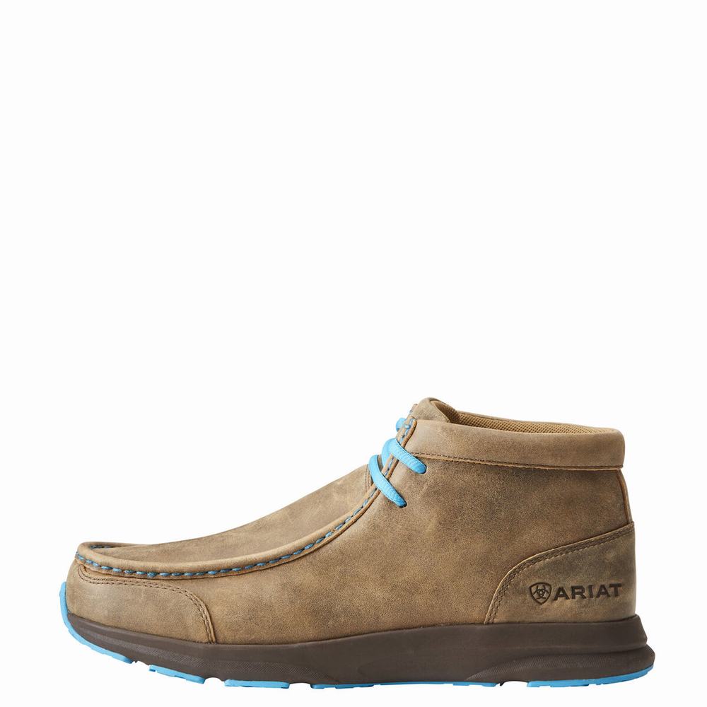 Men's Ariat Spitfire Sneakers Brown Blue | GB4093SIW