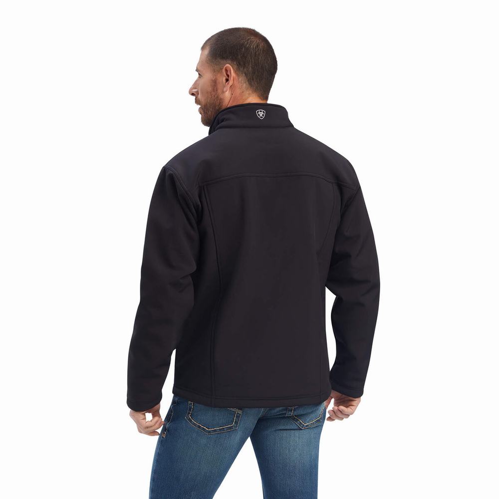 Men's Ariat Vernon Sherpa Jackets Black | GB8096SET