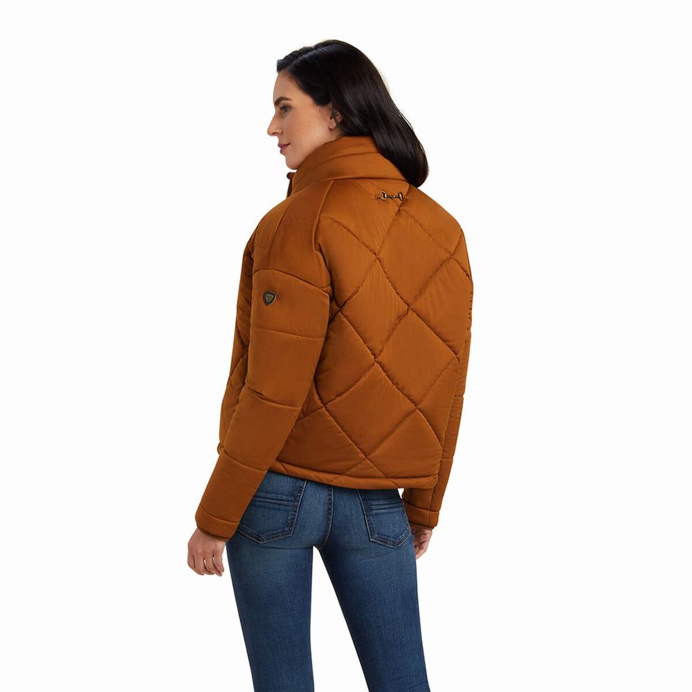 Women's Ariat Adena Insulated Jackets Brown | GB5693XSJ