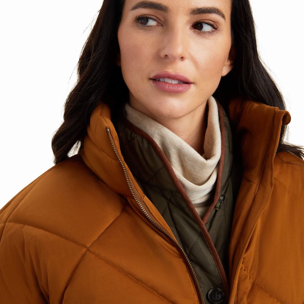 Women's Ariat Adena Insulated Jackets Brown | GB5693XSJ