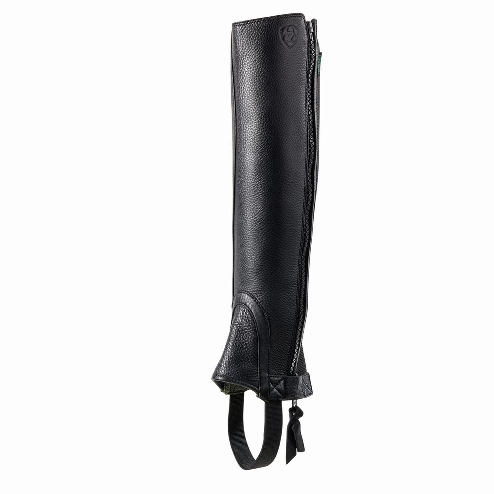 Women\'s Ariat Breeze Chap Half Chap English Riding Boots Black | GB4519BXV