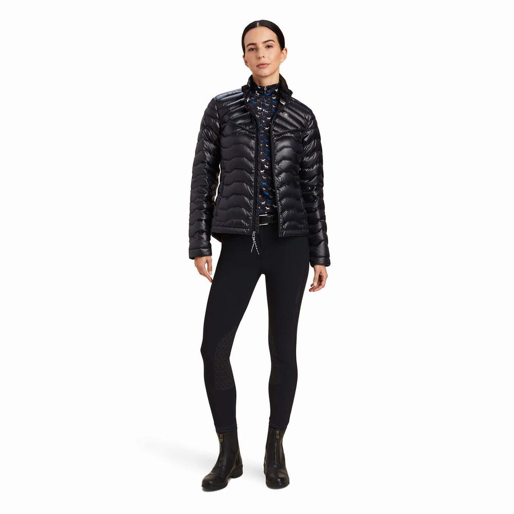 Women's Ariat Ideal Jackets Black | GB8760CLH