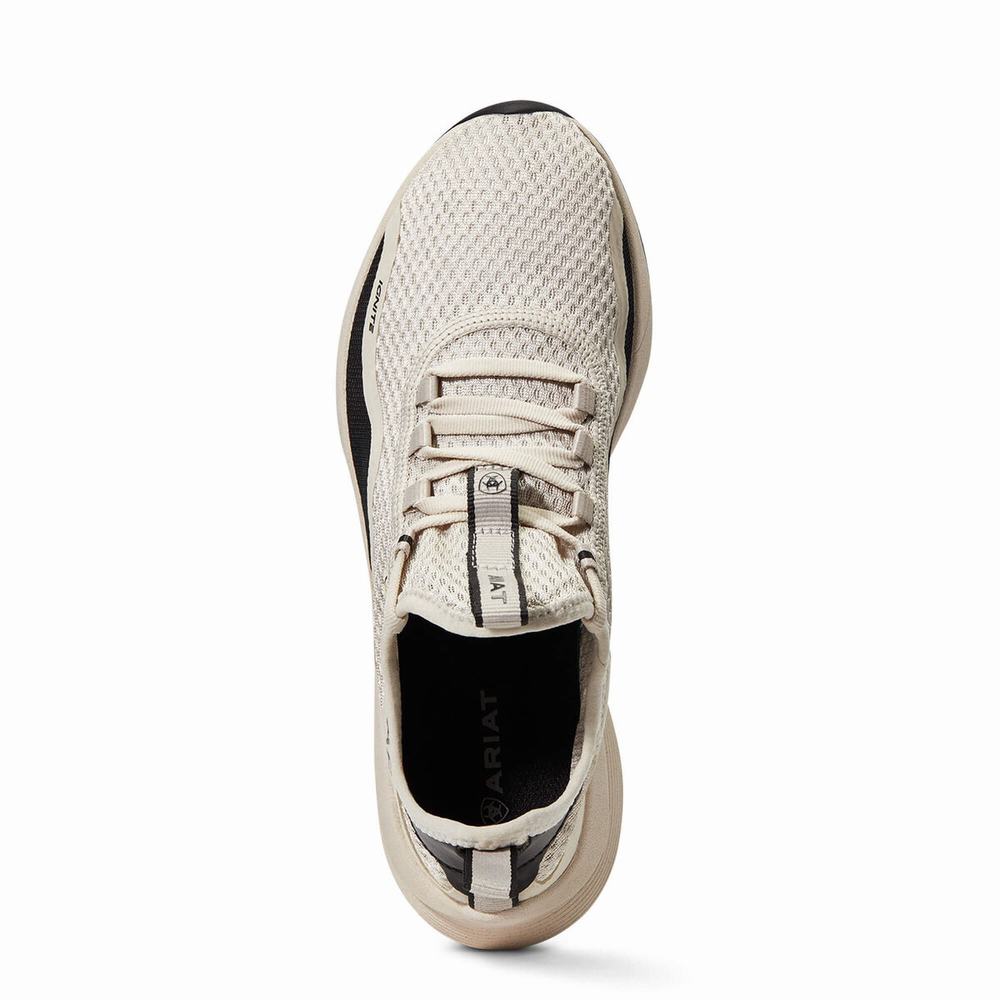 Women's Ariat Ignite Eco Sneakers Cream | GB5980UFP