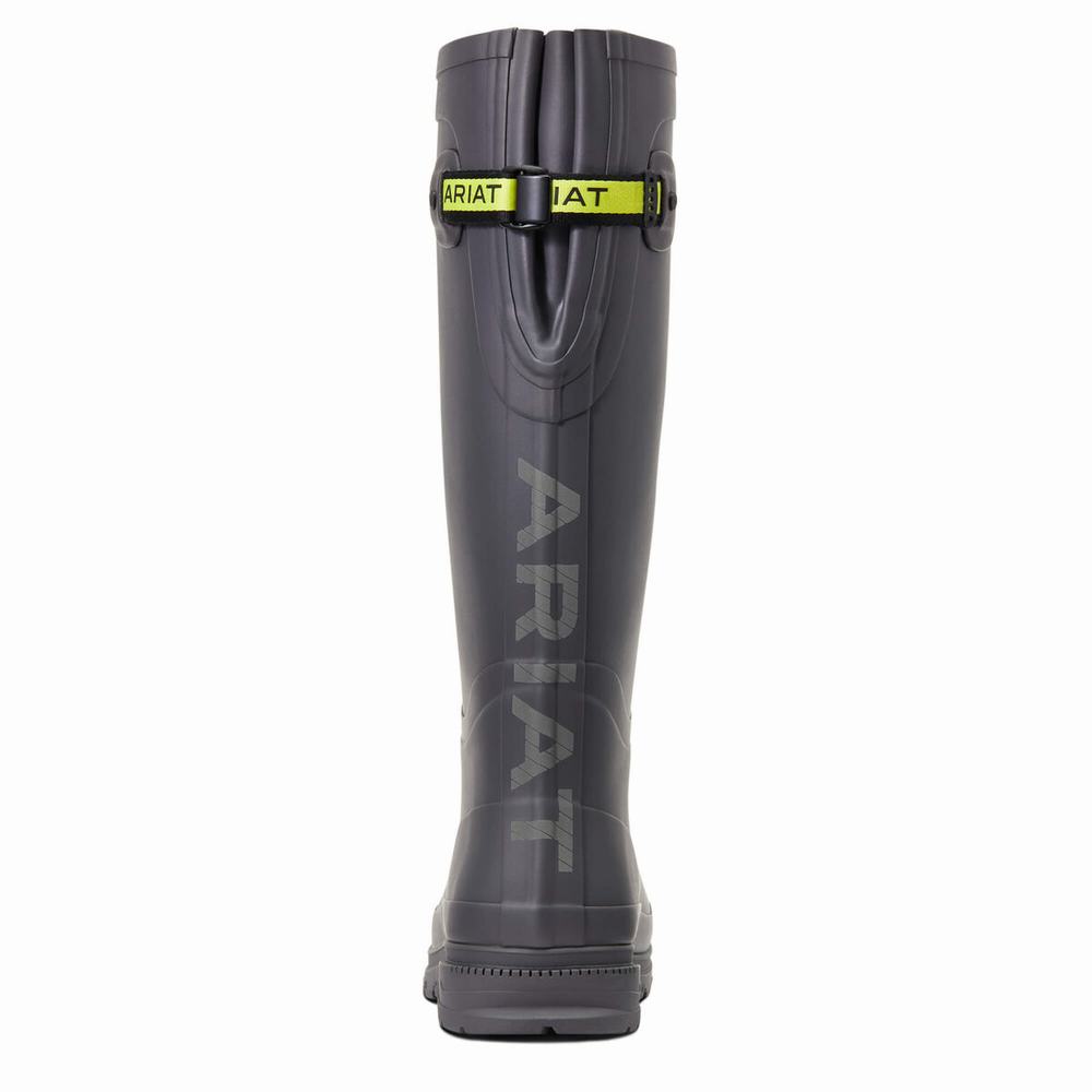 Women's Ariat Kelmarsh Rubber Waterproof Boots Grey | GB0913KGY