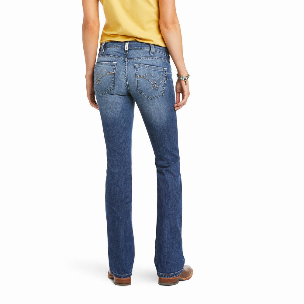 Women's Ariat R.E.A.L. MID Rise Samara Cut Skinny Jeans Multicolor | GB2075HVB