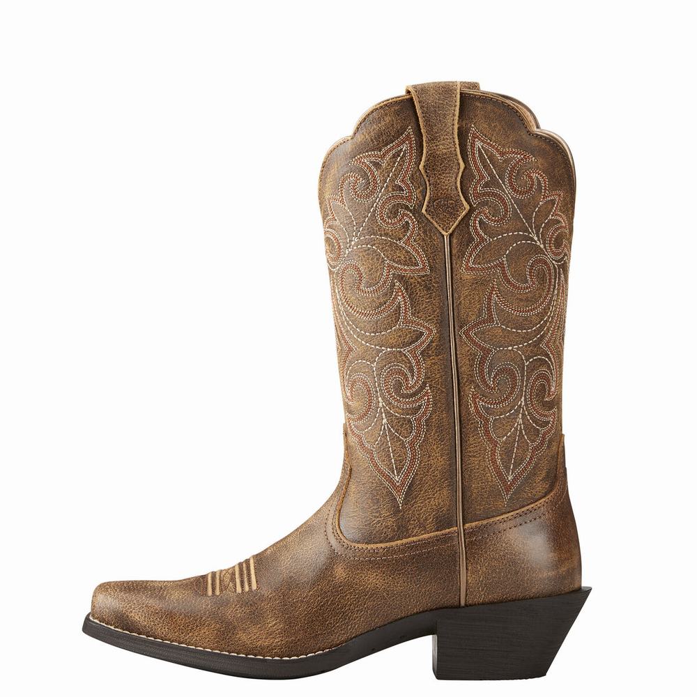 Women's Ariat Round Up Square Toe Dress Boots Multicolor | GB8426QCM