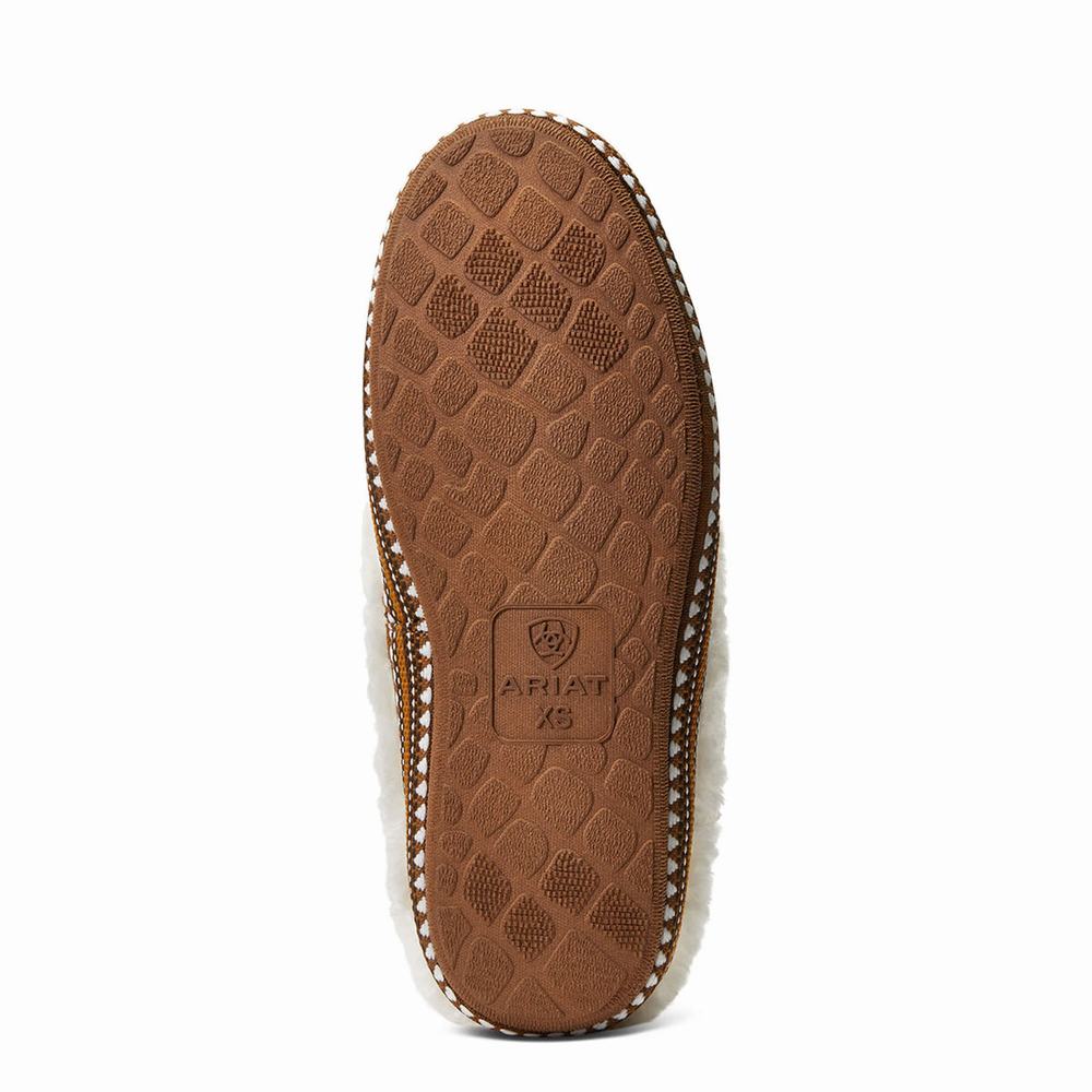 Women's Ariat Slippers Beige | GB6408ZYR