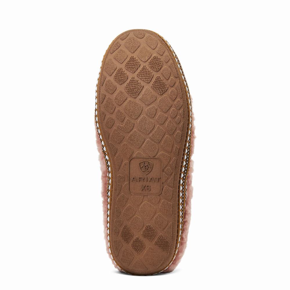 Women's Ariat Snuggle Slippers Pink | GB2514DZJ