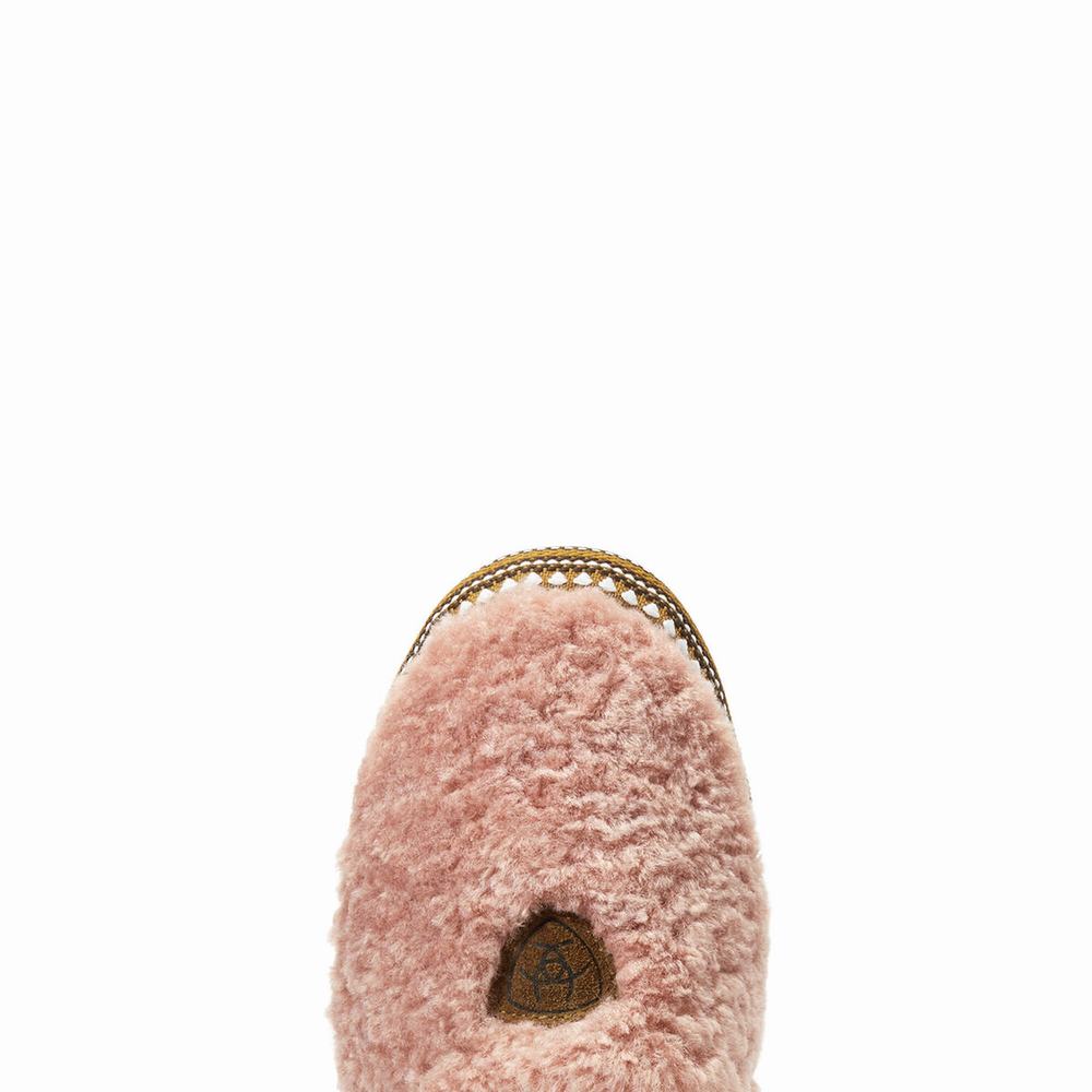 Women's Ariat Snuggle Slippers Pink | GB2514DZJ