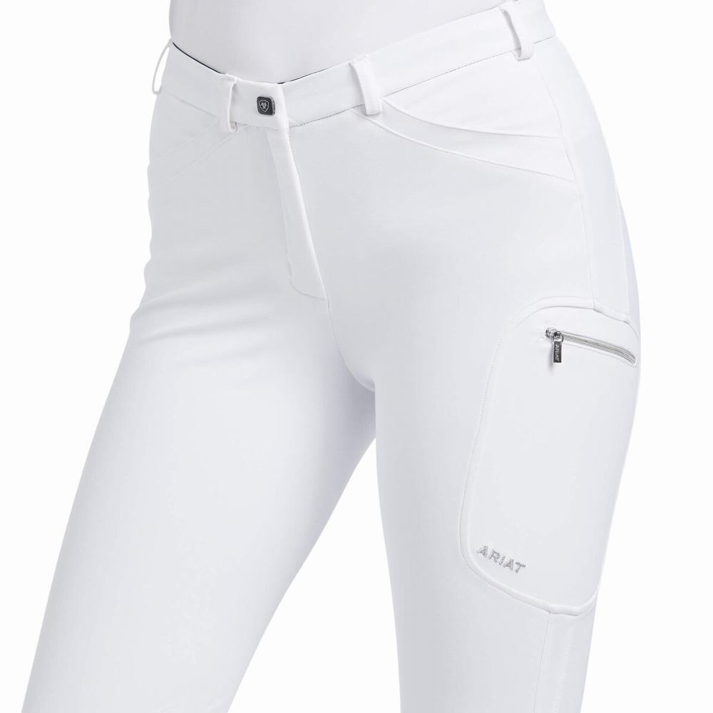 Women's Ariat Triton Grip Pants White | GB3518DKH